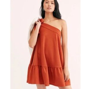 Free People Avery One Shoulder Mini Dress